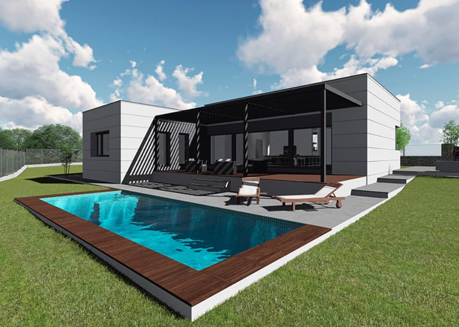 Reforma y construcción de chalets en Madrid 6 Piscina para jardín